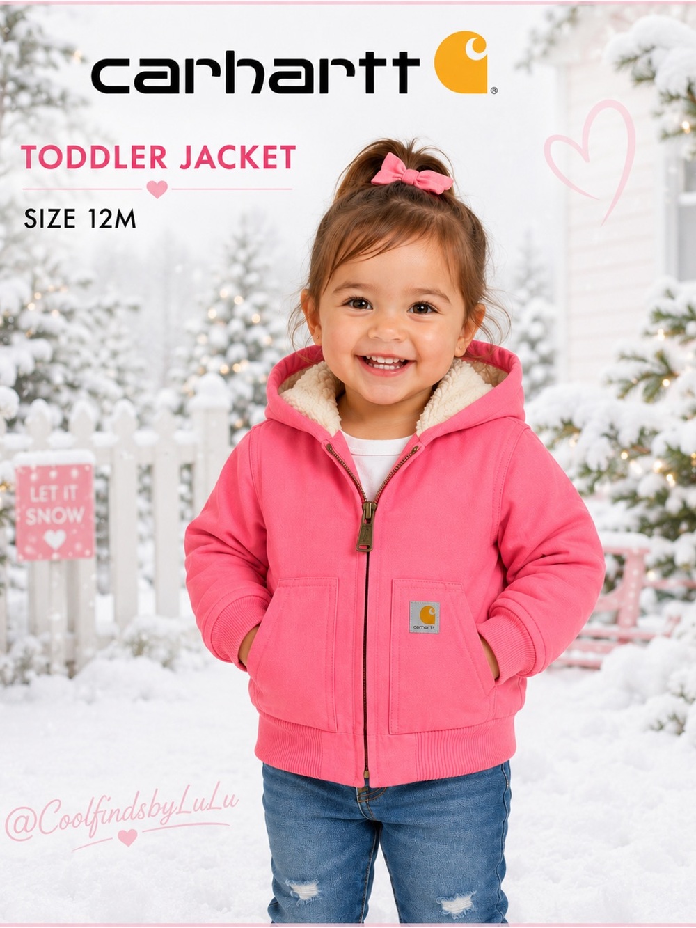 Carhartt Toddler Sherpa-Lined Hooded Jacket 12 Months